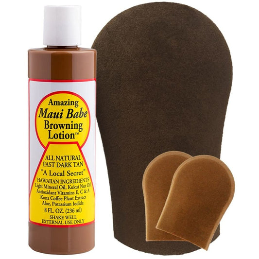 Maui Babe Browning Lotion - Outdoor Tanning Lotion for Face & Body | 8 oz Tanning Formula