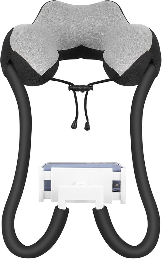 MoKo Neck Phone Holder, Lazy Gooseneck Phone Pillow Holder Bracket, 360°Rotate Phone Tablet Stand for 5.5-11" Device, fits iPhone 17/17 Air/17 Pro/17 Pro Max, iPhone 16/Pro/Pro Max/Plus, iPhone 15/Pro