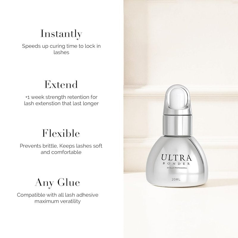 Ultra Lash Bonder - Eyelash Extension Sealant for Stronger Retention | Fast-Drying, Reduces Fumes & Irritation
