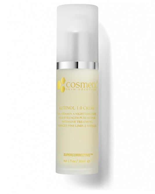 Retinol 1.0 Crème - Anti-Aging Moisturizer for Face & Neck | Hydrating Night Cream with Vitamin A, E, B5, Hyaluronic Acid & Ceramides - 1 fl oz