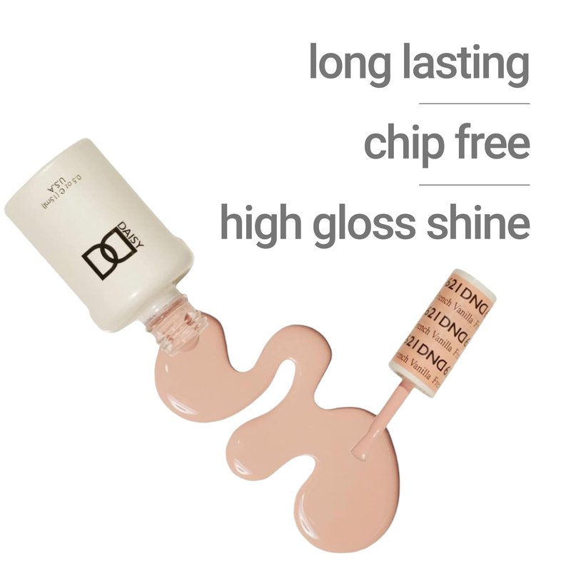 DND Gel Polish Set, Blue Collection, UV Gel Polish and Air Dry Nail Lacquer, Matching Chip-Free Polish Duo, 740 Dazzle, 0.5 Fl Oz