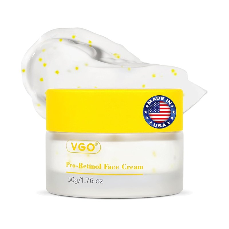 Retinol Cream for Face - 1% Retinol & Bakuchiol | Anti-Aging, Skin Tightening, All Skin Types (1.76 Fl Oz)