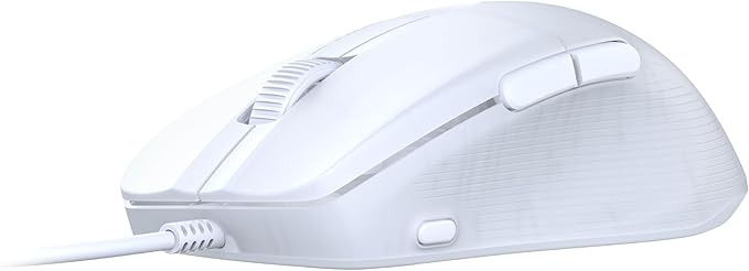 Turtle Beach Pure SEL Wired RGB Gaming Mouse, Ultra-Light 49g Ergonomic Design, 8000 DPI Optical Sensor, Mechanical Switches, Pretension System, Pure PTFE Glides, AIMO RGB Lighting – White