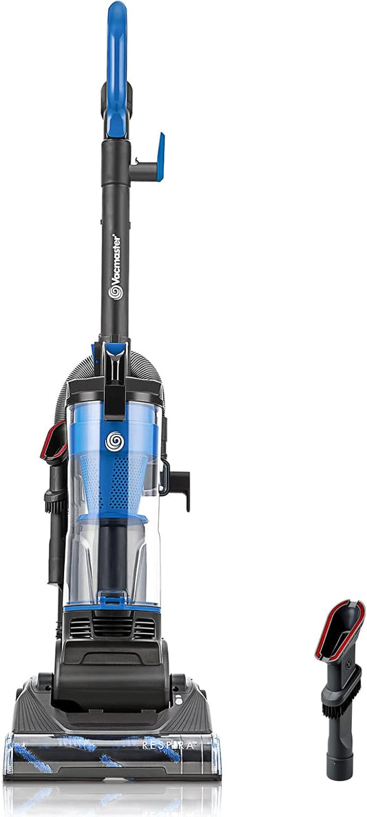 Vacmaster UC0501 Bagless Upright Vacuum Cleaner - Large Dust Cup & Efficient Cyclone Filtration System | 17ft Cord for Carpets & Pet Hair