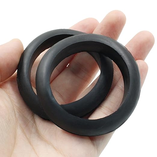 Kyuionty 12 Pcs Rubber Grommets, 1-3/4" Inside Diameter 2" Drill Hole Rubber Wire Grommets O Ring Grommets for Wire, Firewall, Cables, Plugs, Automotive