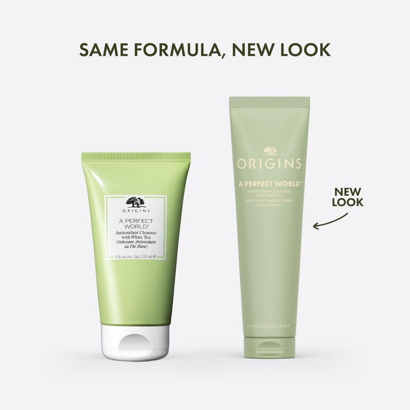 Origins A Perfect World Antioxidant Cleanser | For Dry and Combination Skin | With White Tea & Glycerin, 5 Fl Oz