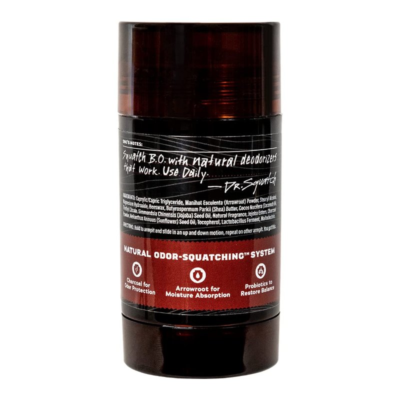 Dr. Squatch Natural Deodorant for Men - Aluminum-Free Bay Rum Scent | 2.65 oz