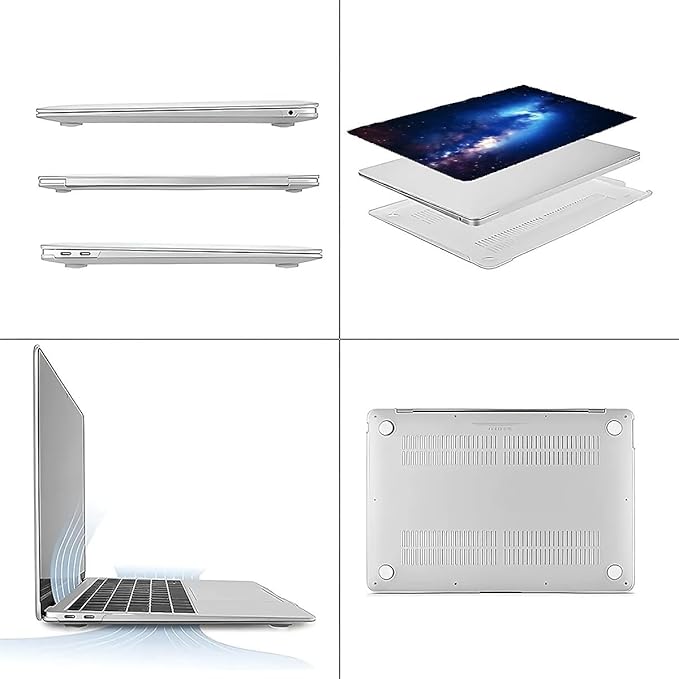 COTAIL Compatible with MacBook Air 13.3 13.6 Inch Case 2022 2021 2020 2019 Plastic Hard Shell Case Cover,13.3 Pro(A1706/A1708/A1989/A2159/A2289/A2338), Milky Way Galaxy