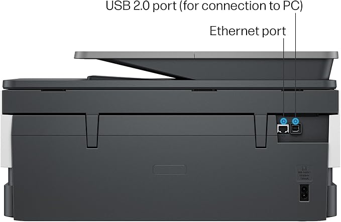 HP OfficeJet Pro 8125e Wireless All-in-One Color Inkjet Printer, Print, scan, Copy, ADF, Duplex Printing Best-for-Home Office, 3 Month Instant Ink Trial Included, AI-Enabled (405T6A)