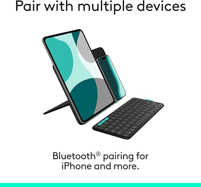 Logitech Flip Folio, Keyboard Case for iPad Pro 11-inch (M4 & M5) & iPad Air 11-inch (M2, M3 & M4)(5th Gen) - Protective & Stowable Bluetooth Keyboard Case, Multi-Device - Midnight Black