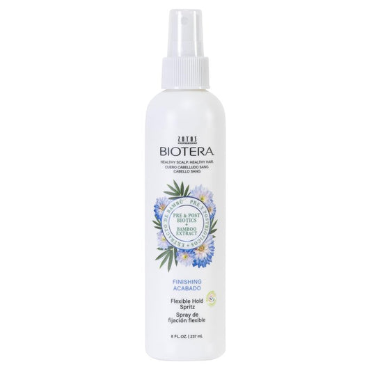 Biotera Flexible Hold Finishing Hair Spray Spritz - Lightweight for Volume, Shape & Instant Texture, Touchable Hold, Vegan, Cruelty-Free, Paraben-Free, Color-Safe, 8 Fl Oz