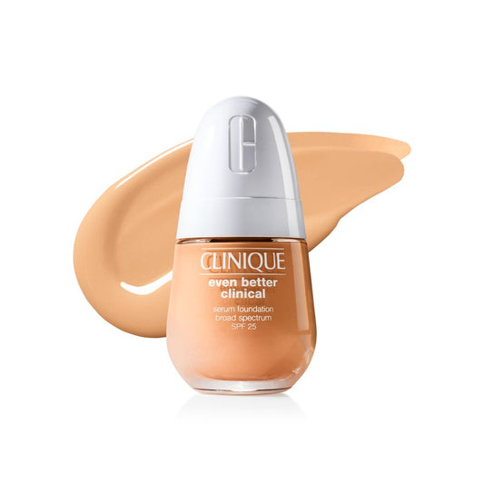 Clinique Even Better Clinical Serum Liquid Foundation SPF 25 With Vitamin C, Salicylic Acid + Hyaluronic Acid For Combination to Oily Skin Types | Full Coverage + Matte Finish, Oat, 1 Fl Oz