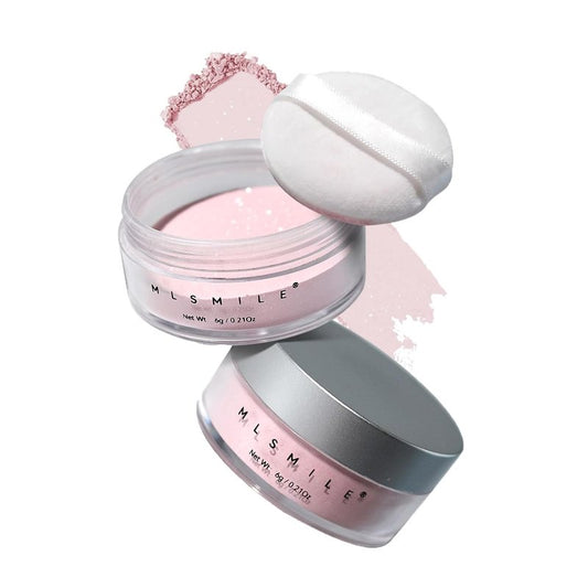 Translucent Shimmer Setting Powder - Waterproof Oil Control | Long-Lasting Face Highlighter for All Skin Types