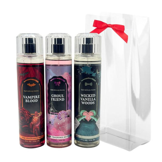 Vampire Blood Fine Fragrance Mist | Halloween 3-Piece Collection with Red Bow - 2025 Edition Scents