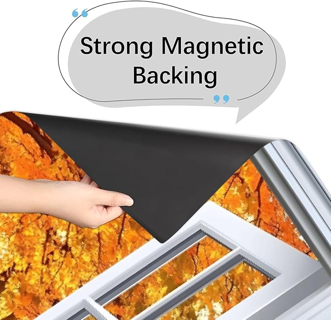 Autumn Gold Trees Windows Dishwasher Magnet Cover for The Front Magnetic Dishwasher Door Covers Dish Washer Sticker Wrap Home Decorative Appliances Panel Decal Kitchen Decor 23" x 26" (Magnetic)