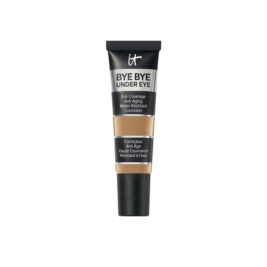 IT Cosmetics Bye Bye Under Eye Concealer (Tan Natural) - Waterproof, Full Coverage Brightening Concealer For Dark Circles, Fine Lines, Redness & Discoloration, Anti-Aging, 24H Wear - 0.4 fl oz