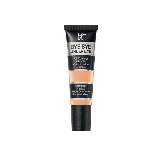 IT Cosmetics Bye Bye Under Eye Concealer (Medium Bronze) - Waterproof, Full Coverage Brightening Concealer For Dark Circles, Fine Lines, Redness & Discoloration, Anti-Aging, 24H Wear - 0.4 fl oz