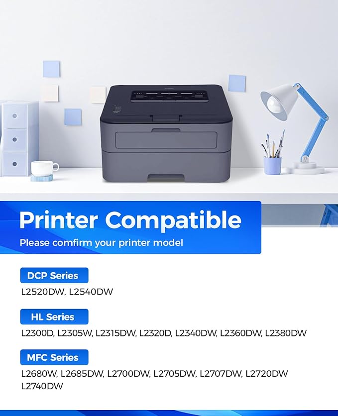 JCTONER DR630 Imaging Drum Unit (Not Toner) 2-Pack Replacement Compatible for DR630