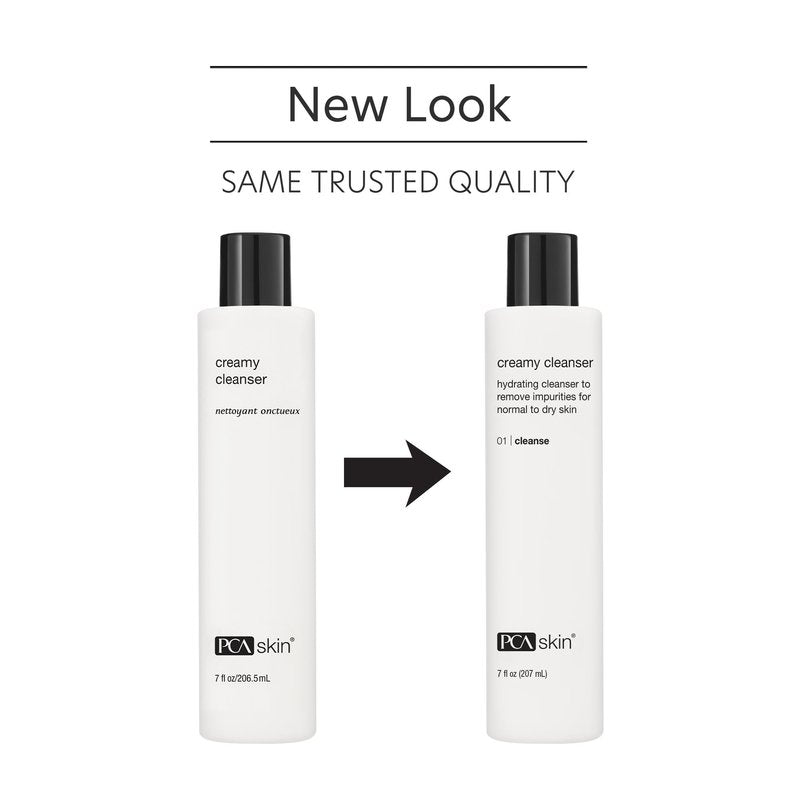 PCA SKIN Creamy Moisturizing Face Cleanser, Gentle Daily Face Wash for Dry and Sensitive Skin, Leaves Skin Feeling Soft and Smooth, Helps Remove Makeup, Dirt, and Impurities from Skin, 7.0 oz Bottle