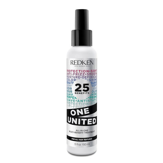 Redken One United Leave-In Conditioner - Multi-Benefit Hair Treatment, Heat Protectant & Detangler Spray | Paraben-Free