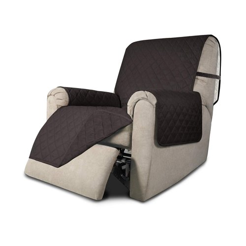 Easy-Going Recliner Chair Slipcover Reversible Sofa Cover Water Resistant Couch Cover Furniture Protector with Elastic Straps for Pets Dog (Recliner, Chocolate/Chocolate)