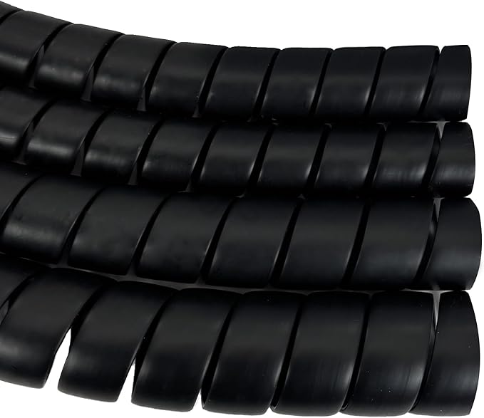 JIAXLTD Spiral Wrap Hose Cable Protector - 1.58" OD x 12' Pre-Cut Lengths-Safe Hose Protector to Avoid Wear and Extend Life for Hydraulic Pneumatic Hoses