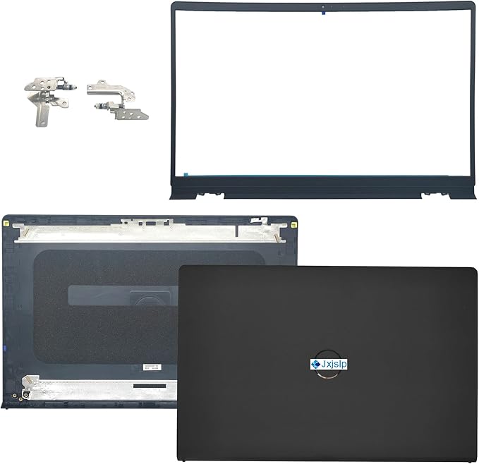 Jxjslp Replacement LCD Back Cover Top Case Lid Front Bezel Frame with Hinges for DELL Inspiron 15 3510 3511 3515 Series Laptop 0WPN8 00WPN8 9WC73 09WC73 AP3LE000901 Black