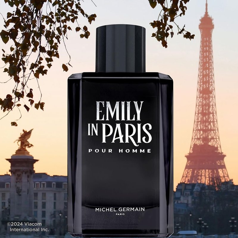 Michel Germain Emily in Paris Pour Homme Eau de Toilette Spray Cologne, Fougere Aromatic Scent, Top Notes of Sophisticated Cardamom for Him, 1 Fl Oz