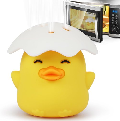 Duck Microwave Cleaner - Effortless Steam Cleaning with Vinegar & Water | Yellow Kitchen Gadget