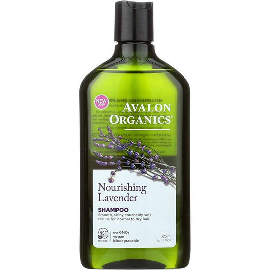 Avalon Organics Nourishing Shampoo, Lavender 11 oz (Pack of 7)