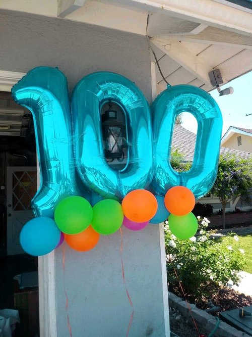 Blue Number Balloon 0 - 40 Inch Birthday Decoration | Perfect for Celebrations & Parties