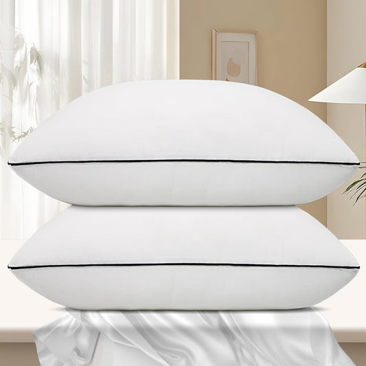 Vorouhals Hotel Collection Bed Pillows - Cooling Down Alternative | 2-Pack Standard Size for All Sleepers
