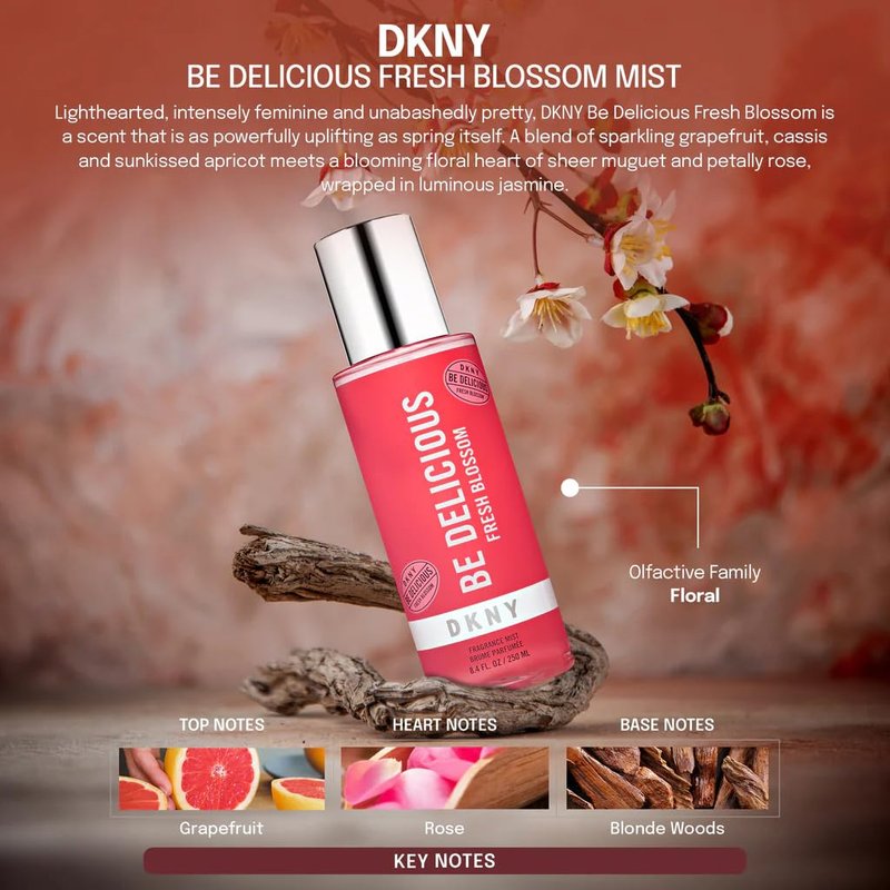 DKNY Be Delicious Fresh Blossom Fragrance Mist For Women, 8.4 Fl. Oz.