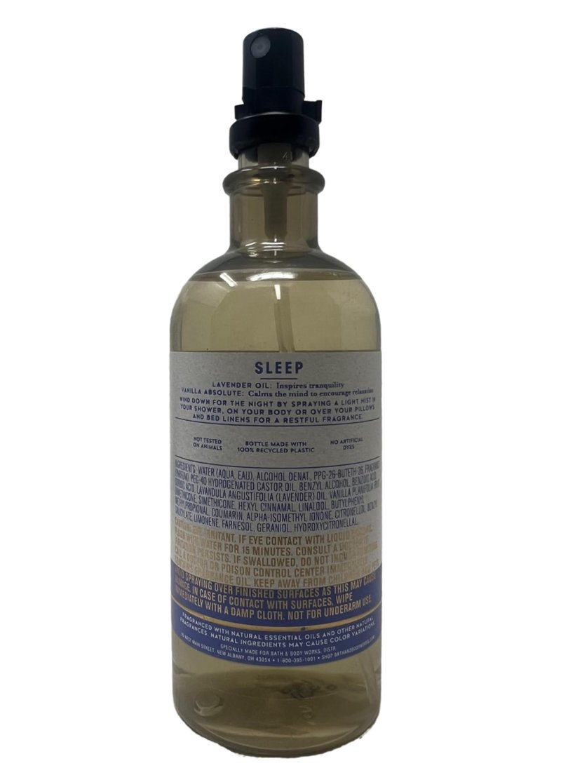 Bath & Body Works - Aromatherapy - Sleep - Lavender Vanilla - Pillow Mist & Body Cream - Gift Set – New 2017
