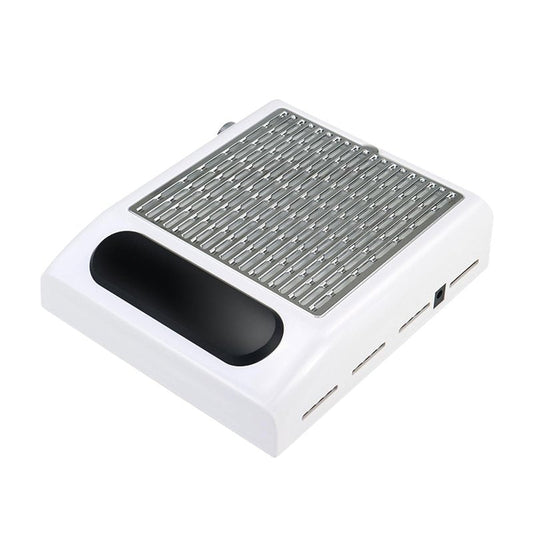 Nail Dust Collector Compact Vacuum Fan Dust Collector for Beginners with Reusable Filter Powerful Dust Suction Machine for Manicure and Pedicure Acrylic Nail Polishing Tool for Salon and Home Use