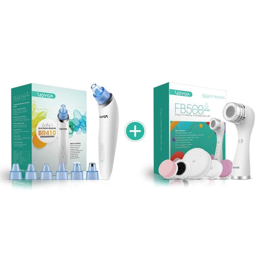Blackhead Remover Pore Vacuum - Rechargeable Facial Cleansing Brush for Deep Cleaning & Exfoliation