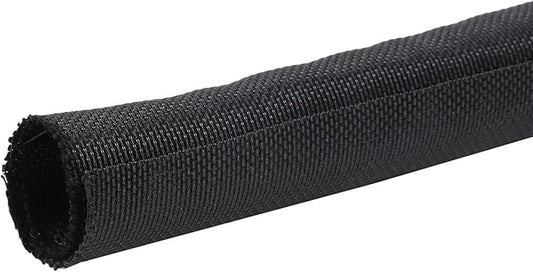 Automotive Wire Sheathing Split Wire Loom Braided Mesh Woven Cable Sleeve for Wires/Cable Cord Protector (3/8" - 18 Feet)