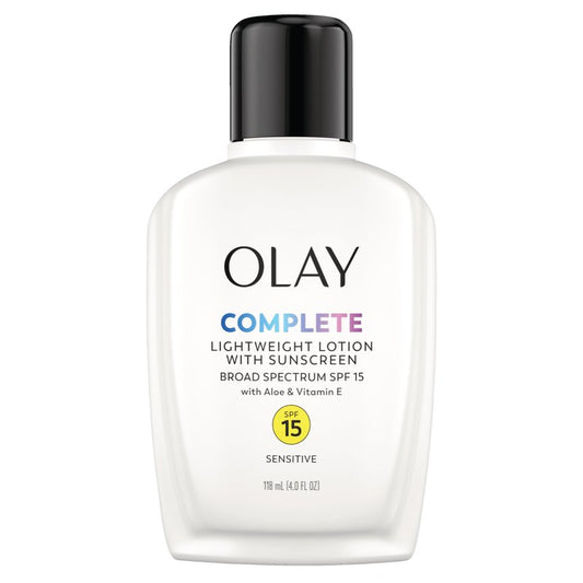 OLAY Complete All Day Moisturizer SPF 15, Sensitive 4 oz (Pack of 2)