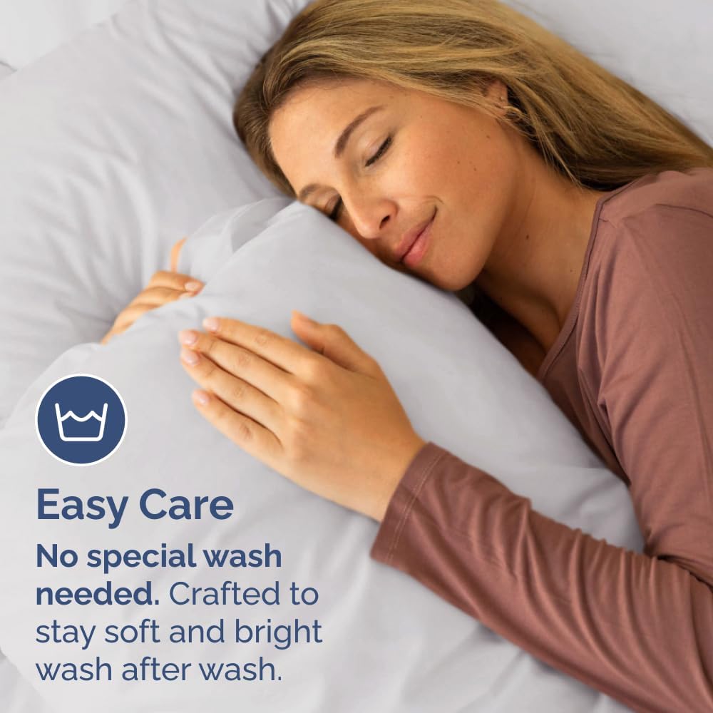 Queen Pillow Cases by [Brand Name] - Ultra Soft Hotel Quality Covers | Comfy, Wrinkle-Free, Fade Resistant - 2 Piece Set in French Grey