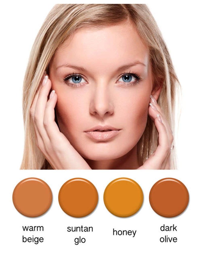 Art of Air 4pc MEDIUM complexion Professional Airbrush Cosmetic Makeup Set 1/2 oz bottles