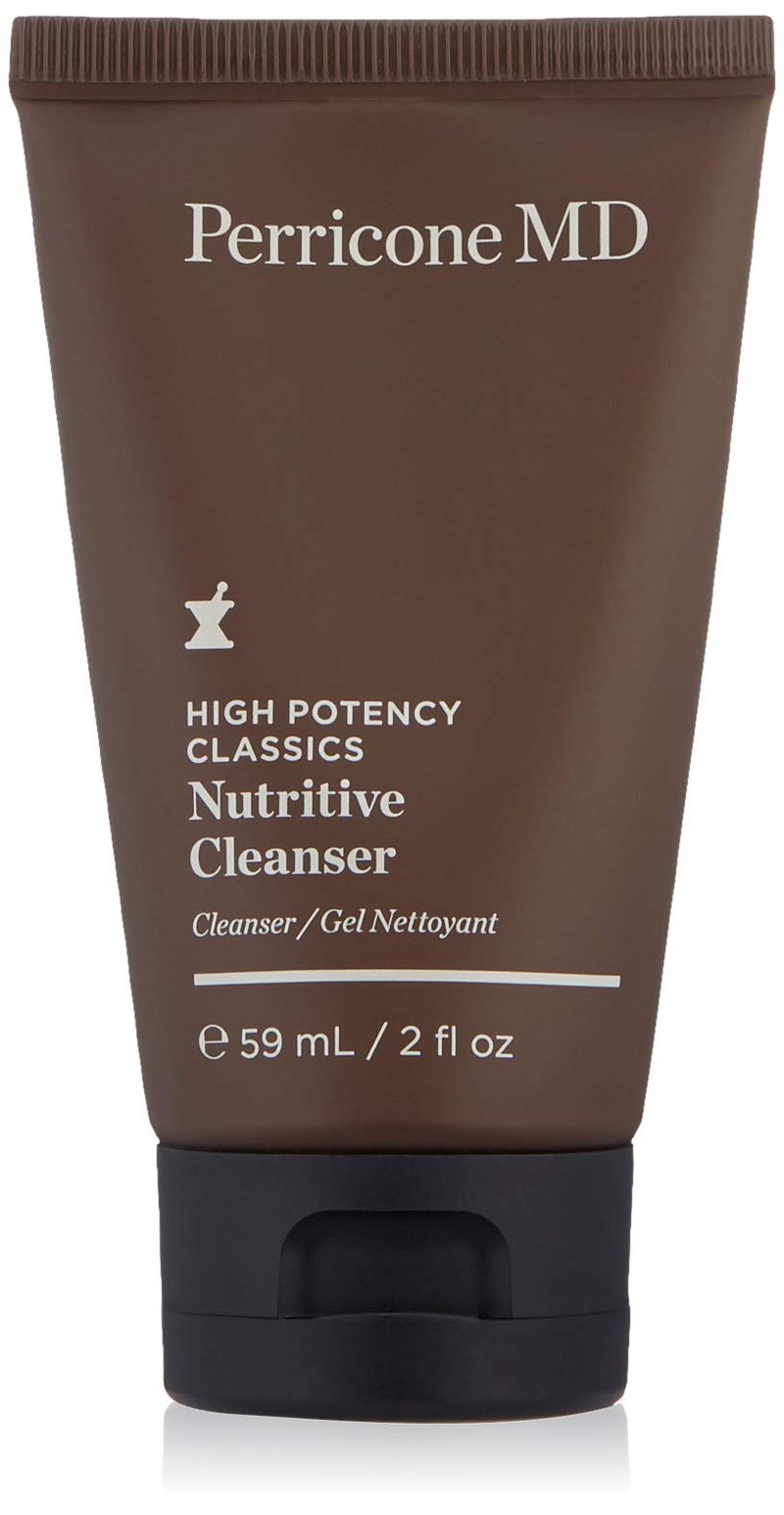 Perricone MD High Potency Classics Nutritive Cleanser - Gentle Gel Face Wash with ALA, AHAs, & Copper Complex - Soften, Hydrate, & Condition Normal to Dry Skin for a Refreshed Look and Feel - 2 fl oz