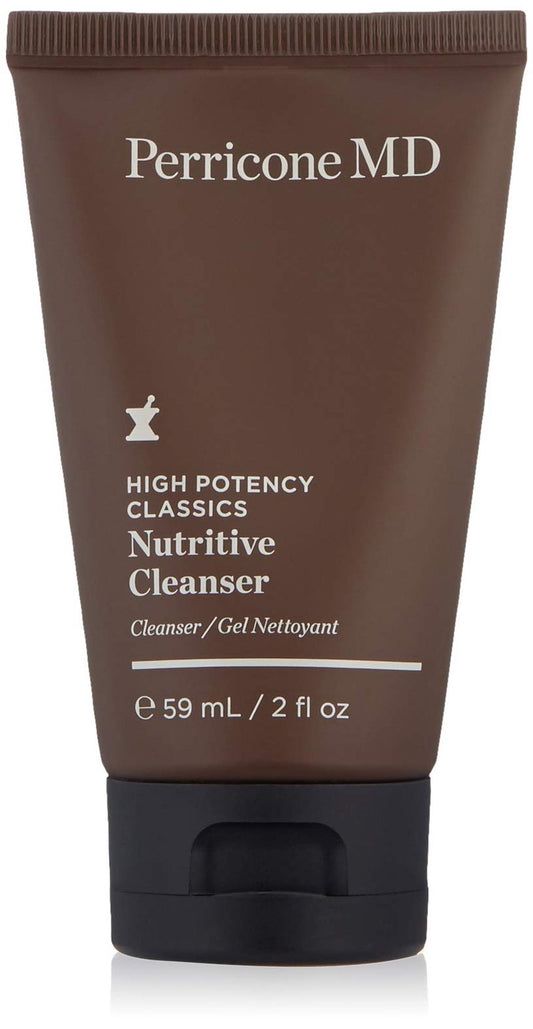 Perricone MD High Potency Classics Nutritive Cleanser - Gentle Gel Face Wash with ALA, AHAs, & Copper Complex - Soften, Hydrate, & Condition Normal to Dry Skin for a Refreshed Look and Feel - 2 fl oz