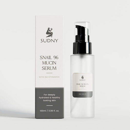 SUDNY Snail Mucin 96% Repairing Essence with Niacinamide, Aloe Vera & Glycerin - Snail Mucin Serum to Hydrate & Repair Dull Skin & Fine Lines- Gentle Skincare Serums with Snail Serum for Everyday Care