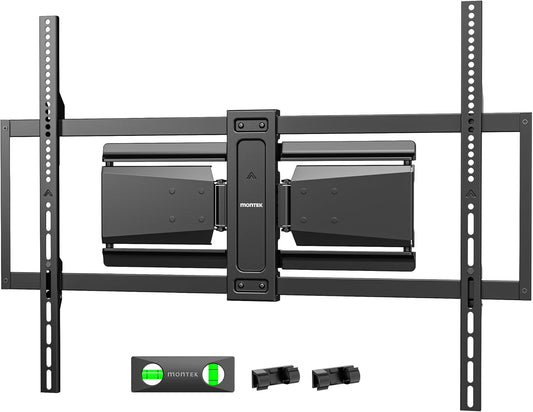 monTEK Heavy Duty TV Wall Mount - Ultra Slim Design for 50-100 Inch TVs | Swivel, Tilt & Extend Up to 185lbs