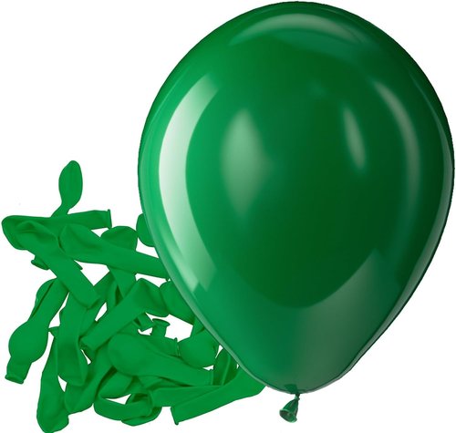 Bezente Green Balloons - 150 Pack 5-Inch Matte Dark Green Latex Balloons for Party Decorations