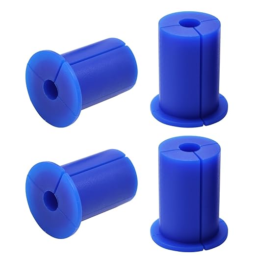EASYEAH 4pc Starlink Cable Grommet 1" Silicone Waterproof Wall Hole Pass Through Split Cable Bushings for TV Wire Ethernet Cord, Starlink Cable Routing Kit Accessories, 38mm/1.5" Ht, Blue