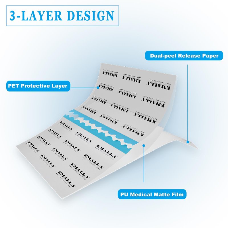 Tattoo Aftercare Bandage - 6in ×10yd Second Skin Tattoo Bandages Tattoo Cover Up Tape Waterproof Derm Shield Tattoo Wraps for Healing Tattoo Cover for Swimming Tattoo Protection Film（0.01mm）