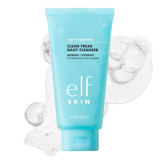 e.l.f. SKIN Holy Hydration! Daily Cleanser - Gentle Gel Face Wash with Hyaluronic Acid | 5.5 fl oz