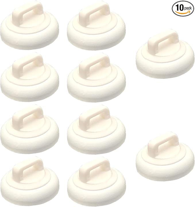 CNHABAGU Magnetic Cable Zip Tie Mounts Clips Multipurpose Zip Ties Mount Base Holder Black Wire Cable Holder Mount Wire Clips Management for Home Office Marine Electrical Wiring (White, 10 Piece)