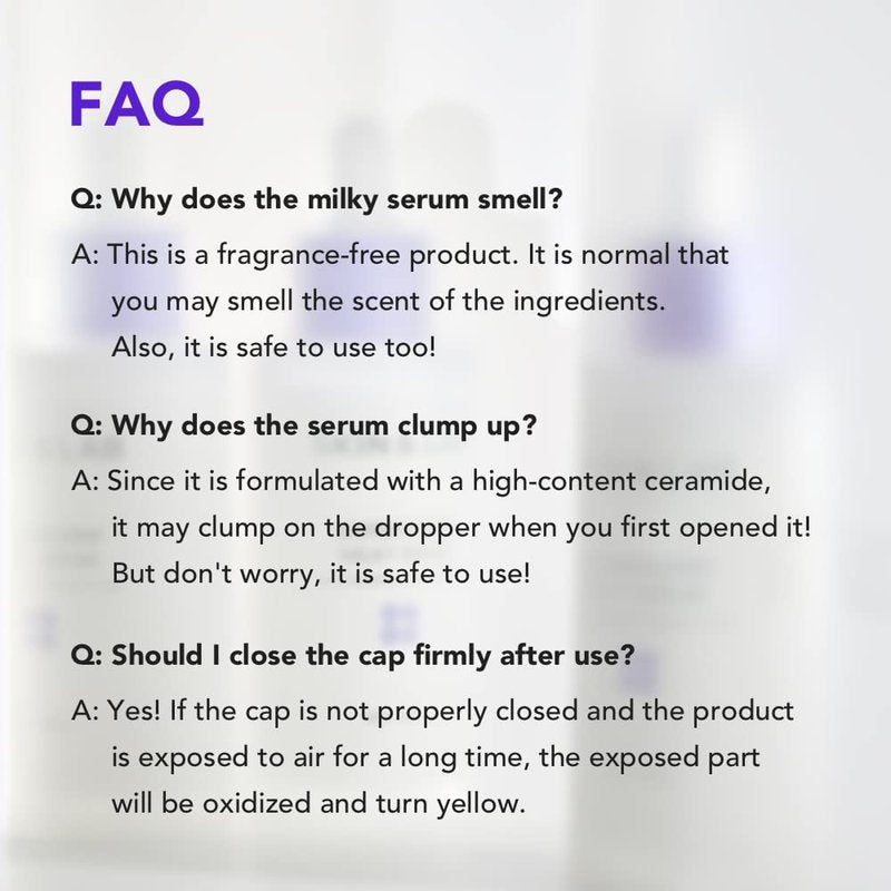 [SKIN&LAB] Barrierderm Milky Serum | Milk Ceramide Complex, Squalane, and Panthenol to repair Skin Barrier | Made in Korea | 1.69 Fl Oz